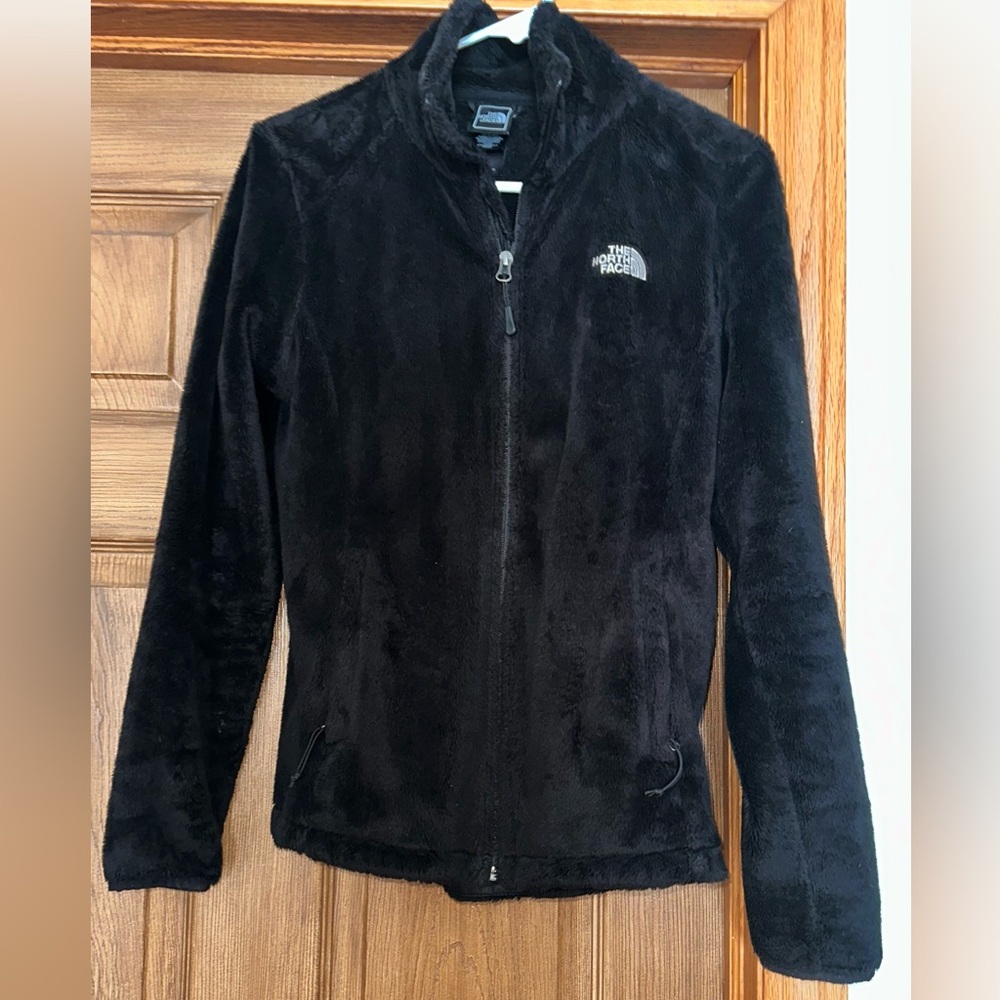 The North Face Women's Black Teddy  Fleece Jacket fuzzy soft